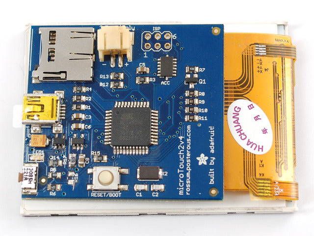 Microtouch - AVR development board with 2.8" TFT Touch Screen