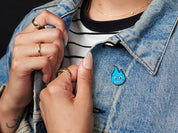 Sparky the Blue Smoke Monster Limited Edition Enamel Pin