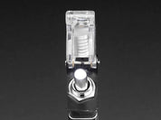 Illuminated Toggle Switch with Cover - White / Clear