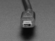 Panel Mount Extension USB Cable - Mini B Male to Mini B Female