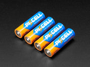 Alkaline AA batteries (LR6) - 4 pack