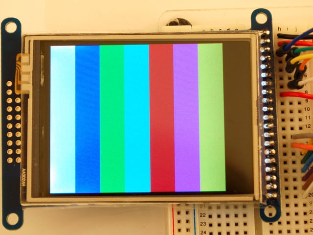 2.8" 18-bit color TFT LCD with touchscreen breakout board