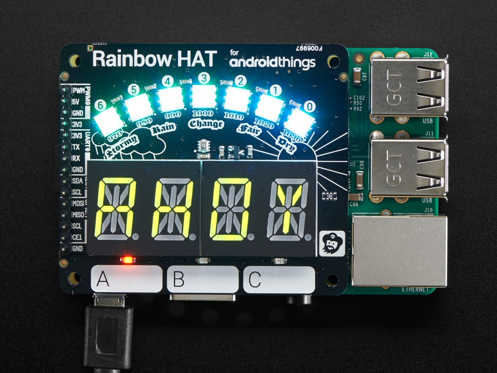 Pimoroni Rainbow HAT for Android Things™ and Raspberry Pi