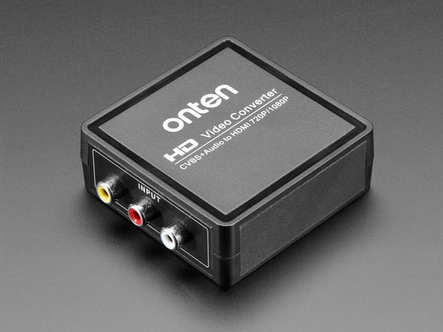 AV (NTSC or PAL) to HDMI (720p or 1080p) Video and Audio Adapter