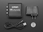 AV (NTSC or PAL) to HDMI (720p or 1080p) Video and Audio Adapter