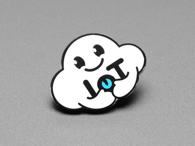 Nimbus the Friendly Cloud Entity - Limited Edition Enamel Pin