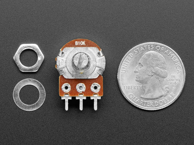 Panel Mount 10K Dual Linear Potentiometer