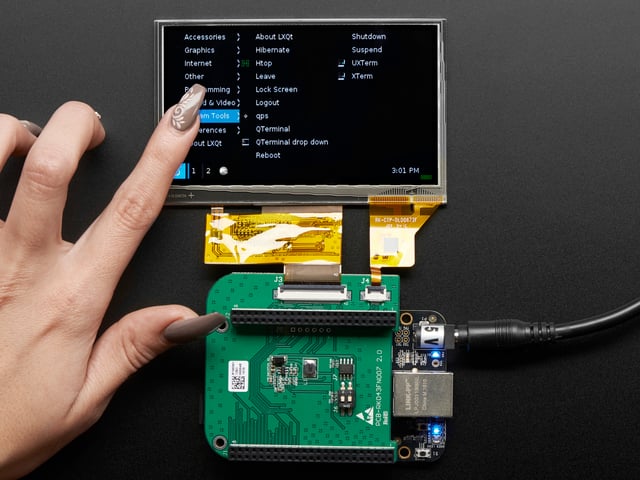 4.3" LCD Capacitive Touchscreen Display Cape for BeagleBone