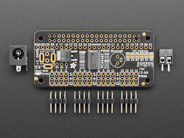 Adafruit 16-Channel PWM / Servo Bonnet for Raspberry Pi