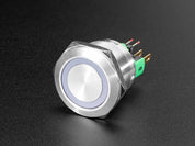 Rugged Metal Pushbutton - 22mm 6V RGB Momentary