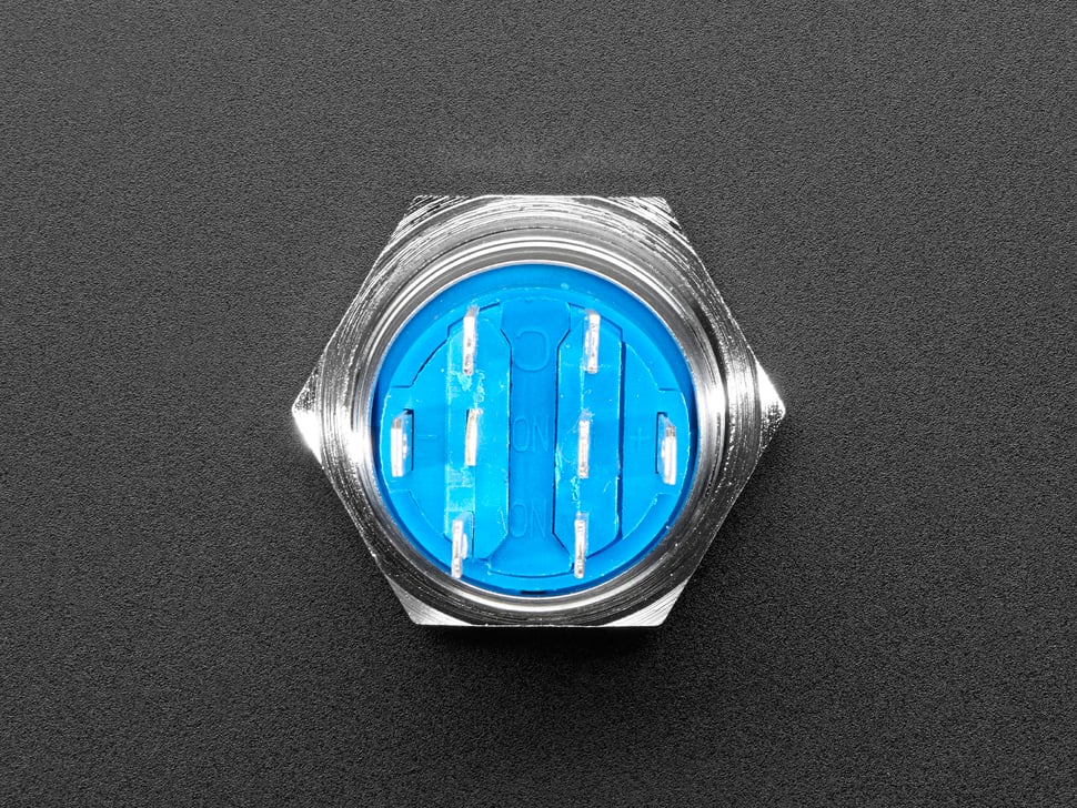 Rugged Metal Pushbutton - 19mm 6V RGB Momentary