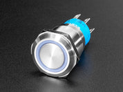 Rugged Metal Pushbutton - 19mm 6V RGB Momentary