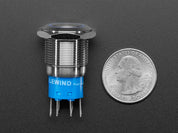 Rugged Metal Pushbutton - 19mm 6V RGB Momentary
