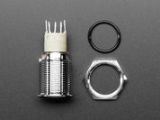 Rugged Metal Pushbutton - 19mm 6V RGB Momentary