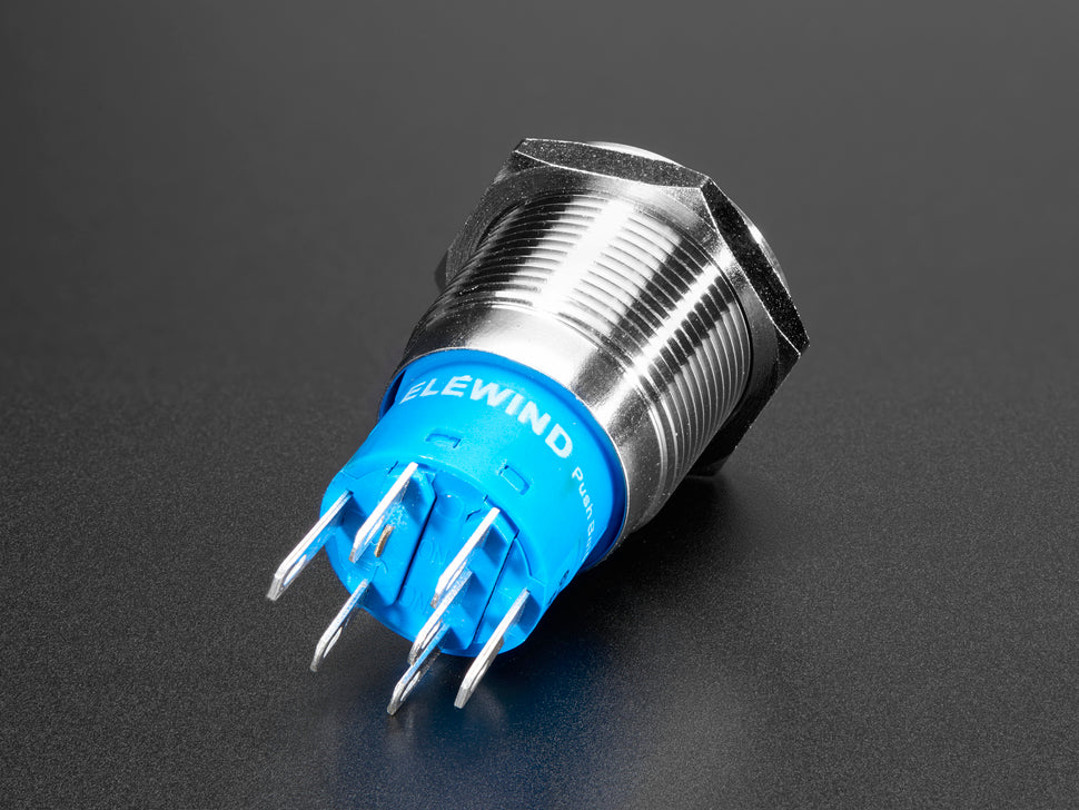 Rugged Metal On/Off Switch - 19mm 6V RGB On/Off