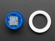 Mini LED Arcade Button - 24mm Translucent Blue