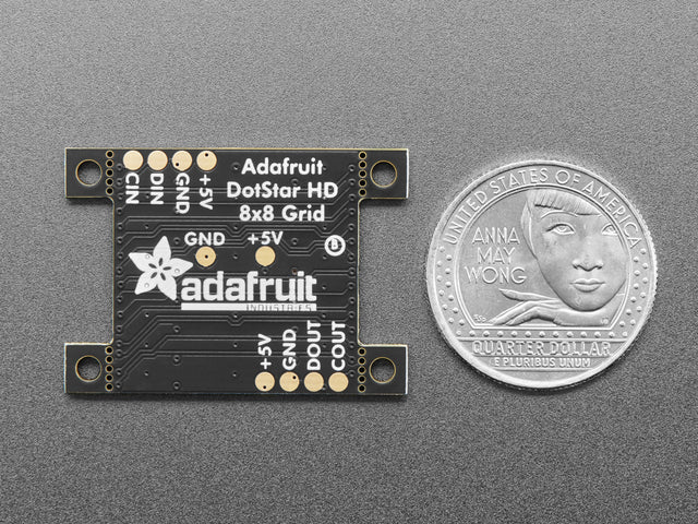 Adafruit DotStar High Density 8x8 Grid - 64 RGB LED Pixel Matrix
