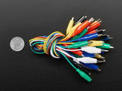 Small Alligator Clip Test Lead (Set of 18)