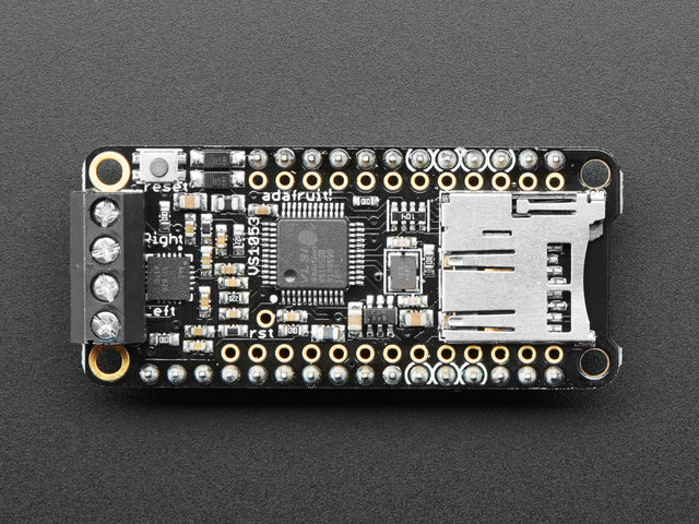 Assembled Music Maker FeatherWing w/ Stereo 3W Amplifier