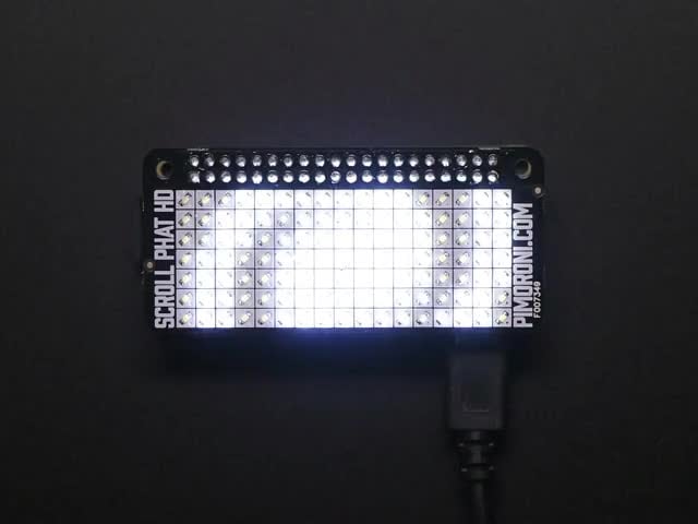 Pimoroni Scroll pHAT HD – LED Matrix for Raspberry Pi Zero