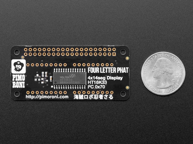 Pimoroni Four Letter pHAT for Raspberry Pi Zero