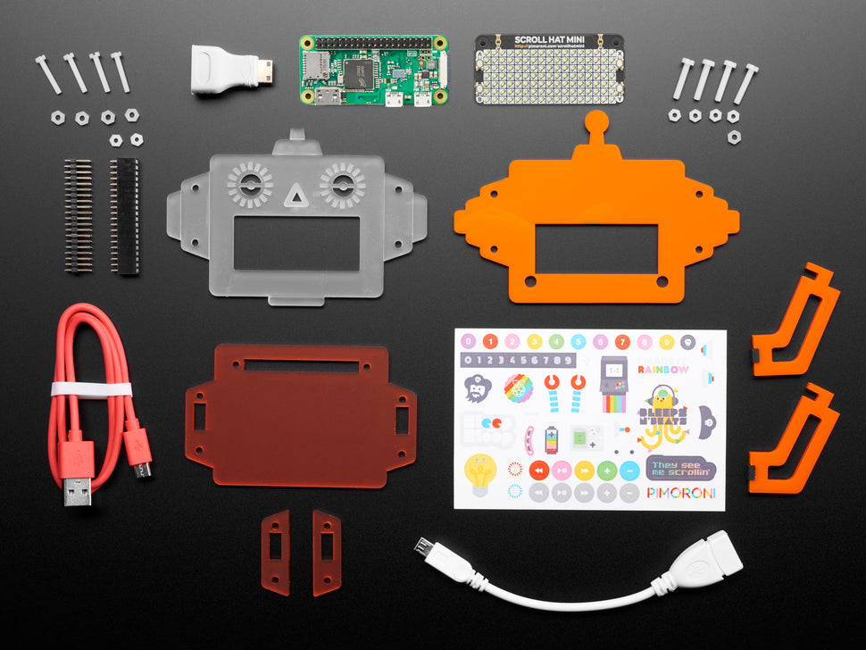 Pimoroni Scroll Bot - Pi Zero WH Project Kit