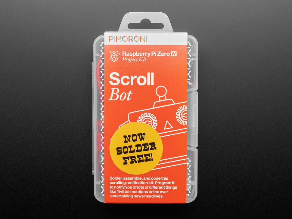 Pimoroni Scroll Bot - Pi Zero WH Project Kit