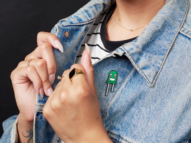 Gus the Green LED Limited Edition Enamel Pin