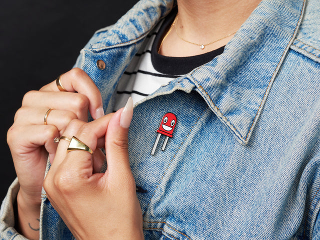 Ruby the Red LED Limited Edition Enamel Pin