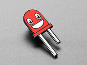 Ruby the Red LED Limited Edition Enamel Pin