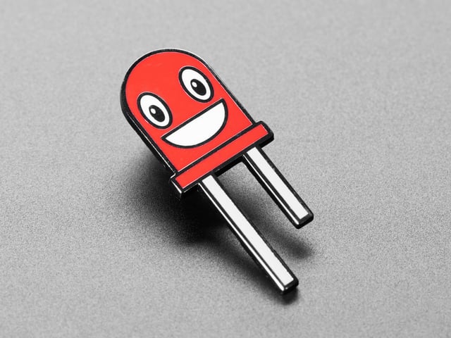 Ruby the Red LED Limited Edition Enamel Pin