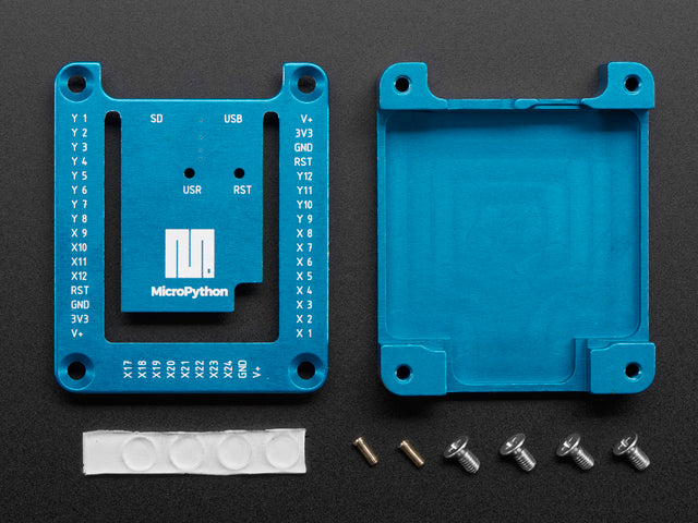 MicroPython pyboard Anodized Housing with Open Lid