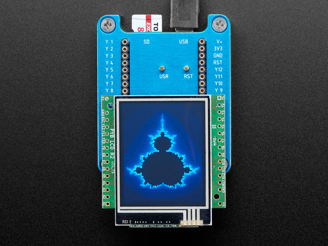 pyboard Color LCD Skin with Resistive Touch