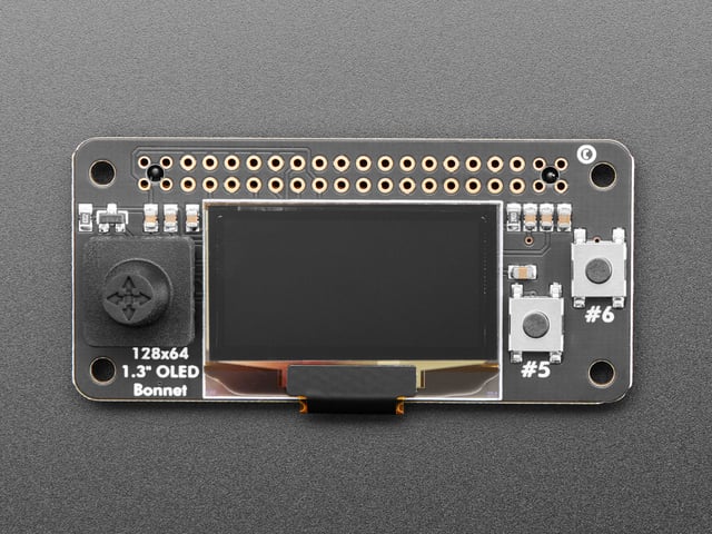 Adafruit 128x64 OLED Bonnet for Raspberry Pi