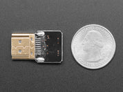 DIY HDMI Cable Parts - Straight HDMI Plug Adapter