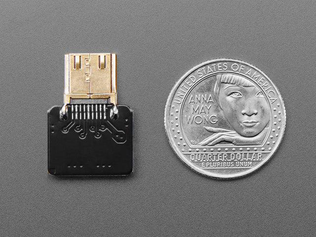 DIY HDMI Cable Parts - Straight Mini HDMI Plug Adapter