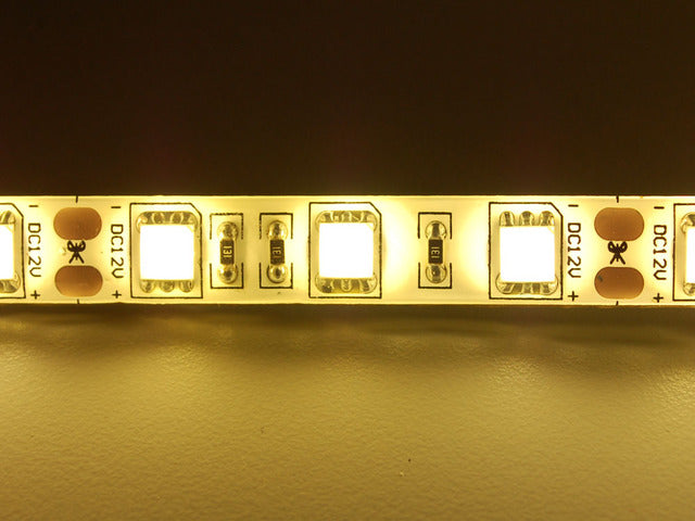 Warm white LED weatherproof flexi-strip 60 LED