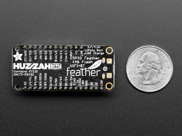 Assembled Adafruit HUZZAH32 – ESP32 Feather Board