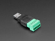 USB-A Male Plug to 5-pin Terminal Block