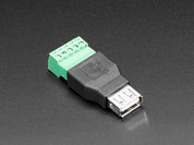 USB-A Female Socket to 5-pin Terminal Block