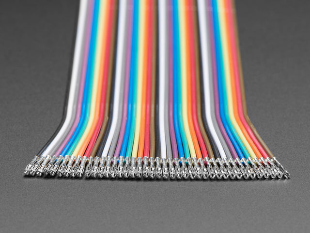 Premium Male/Female Raw Jumper Wires - 40 x 6"