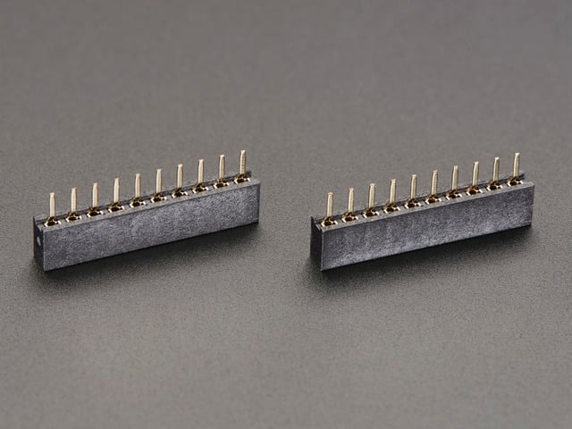 2mm 10 pin Socket Headers (for XBee) - Pack of 2