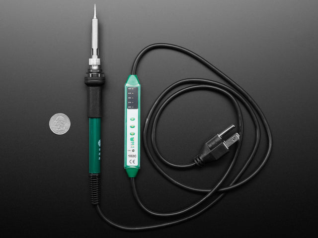 Adjustable 60W Pen-Style Soldering Iron - 120VAC USA Plug