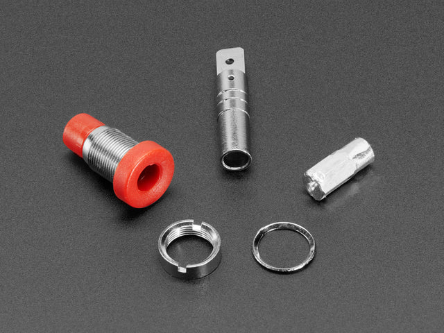 Panel-Mount Banana Jacks 4mm - Pack of 5 Multi-Color
