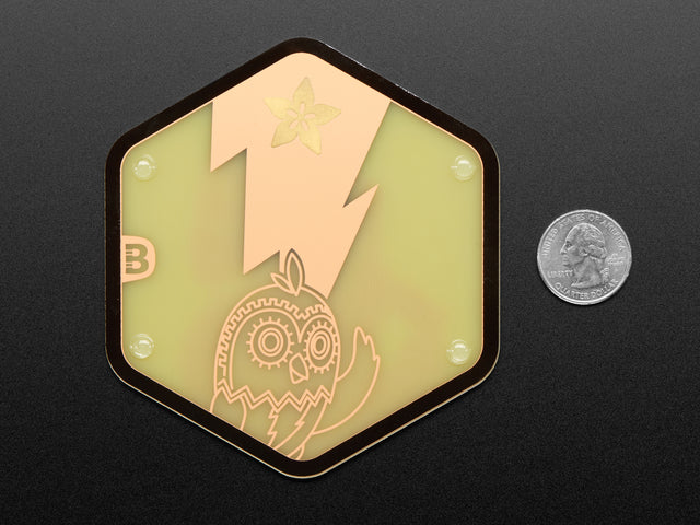 Adafruit PCB Coaster - Minerva + Adabot