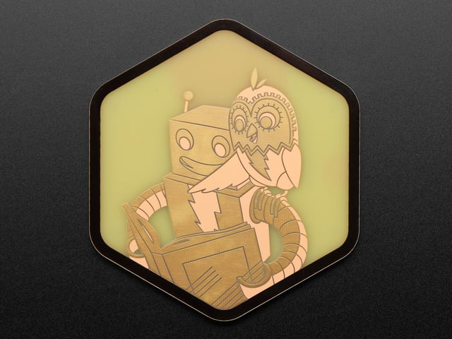 Adafruit PCB Coaster - Minerva + Adabot