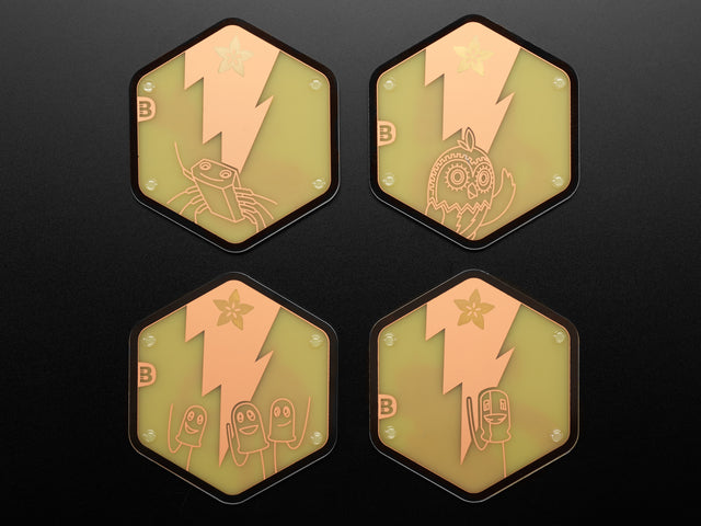 Adafruit PCB Coaster - Cappy + Adabot