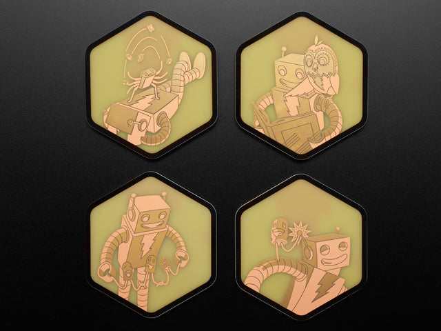 Adafruit PCB Coaster - LEDs + Adabot