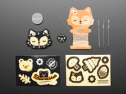 Pimoroni Bearables Fox Kit