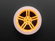 Orange and Clear TT Motor Wheel for TT DC Gearbox Motor